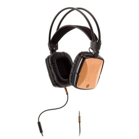 EZGENERATION Wood Tones Over-Ear Headphones; Black - Beech Wood EZ866327
